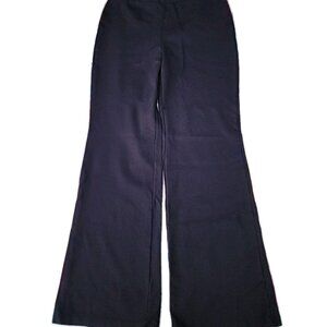 DKNY Athleisure Black Reinforced Waist Dense Stretch Leggins Yoga Pants Sz Med